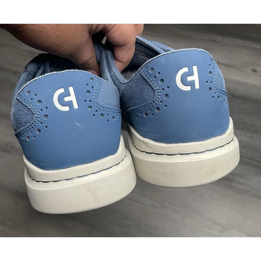 Men’s Cole Haan Grandpro Rally Blue Canvas Shoes Size 12M